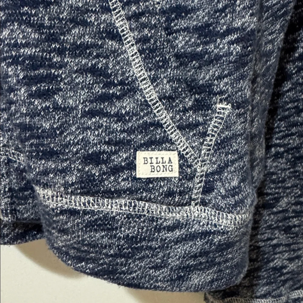 Billabong Navy and White Hoodie Jacket